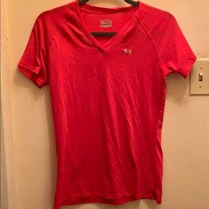 Pink under armour top